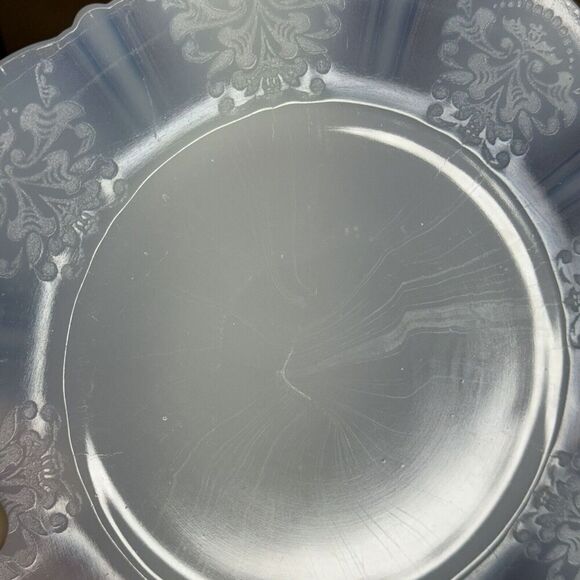 Vintage Macbeth Evans SALAD PLATE American Sweetheart Monax‎ Thin Glass - Picture 3 of 8